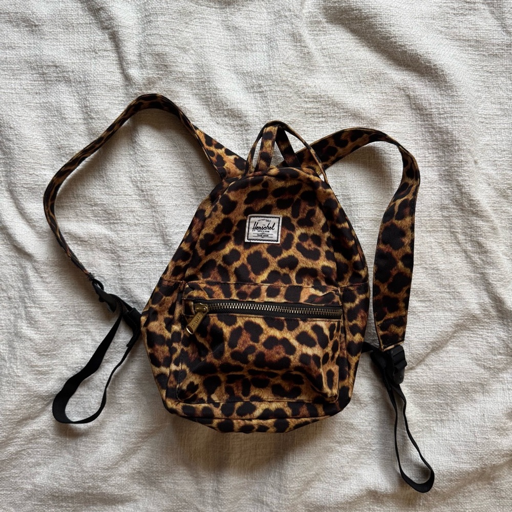 Herschel Supply Company Leopard Print Mini Backpack - Brown & Black
